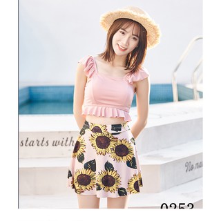 bộ bơi bikini chân váy hoa