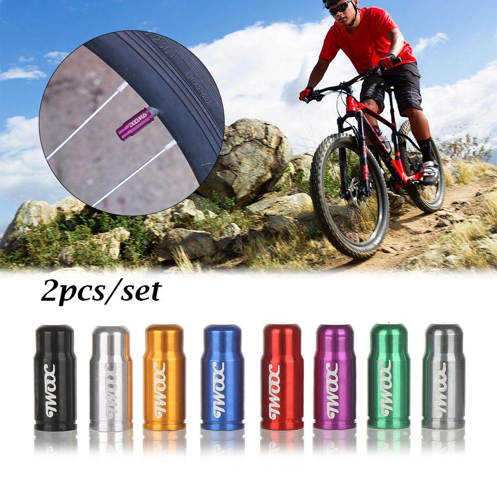 Bộ 2 Vỏ Bọc Van Lốp Xe Đạp Leo Núi Kiểu Pháp Bằng Hợp Kim Nhôm Chống Bụi