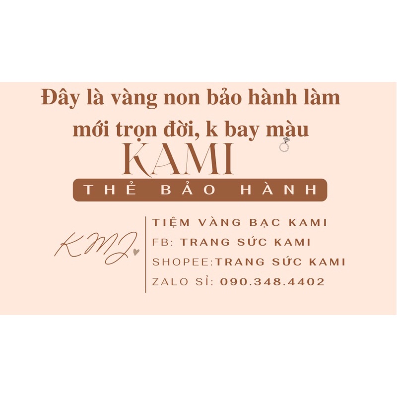 Nhẫn hoa mai không bay màu
