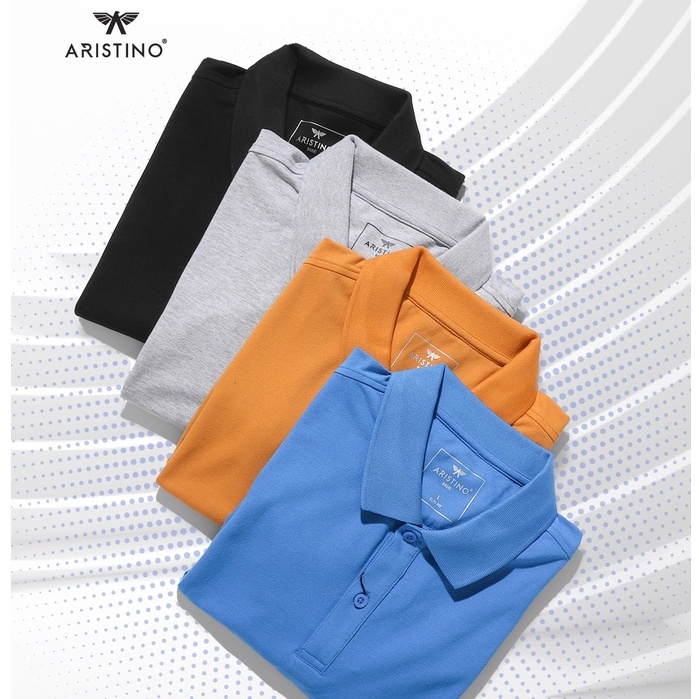 Áo thun nam ngắn tay có cổ ARISTINO mềm mại, thoáng mát - APSR02 | BigBuy360 - bigbuy360.vn