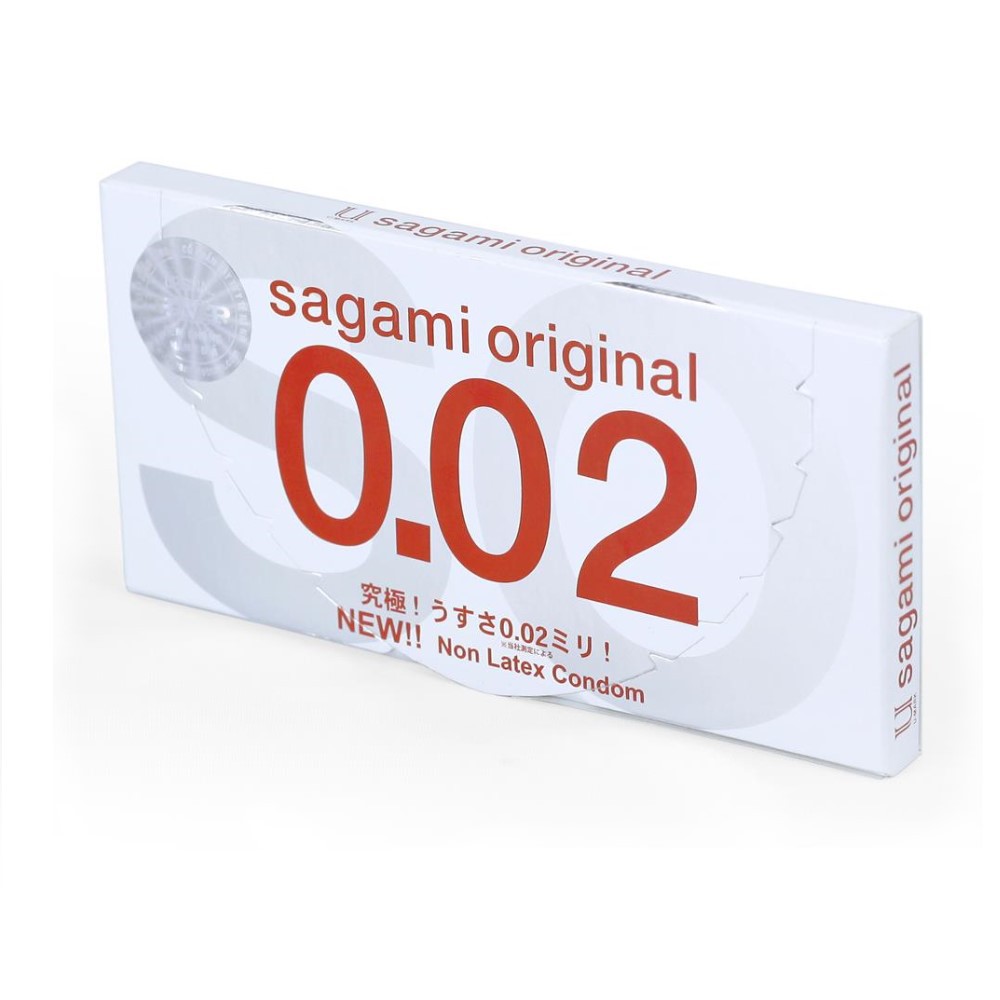 Bao Cao Su SAGAMI ORIGINAL 0.02 Cao Cấp SIÊU MỎNG -  Chính Hãng Nhật Bản - [Hộp 2c]