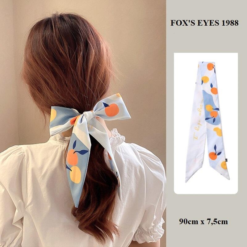 (Size Nhỏ) Khăn Lụa Đa Năng Cổ Điển Buộc Tóc Thắt Nơ Cho Nữ Xu Hướng Thời Trang Hàn Quốc Mới