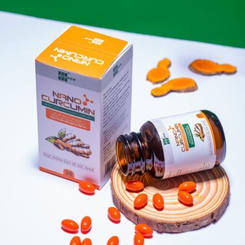 (Mẫu mới 2020) Nano Curcumin OIC – Viên nang hỗ trợ điều viêm loét dạ dày (Lọ 30 viên)