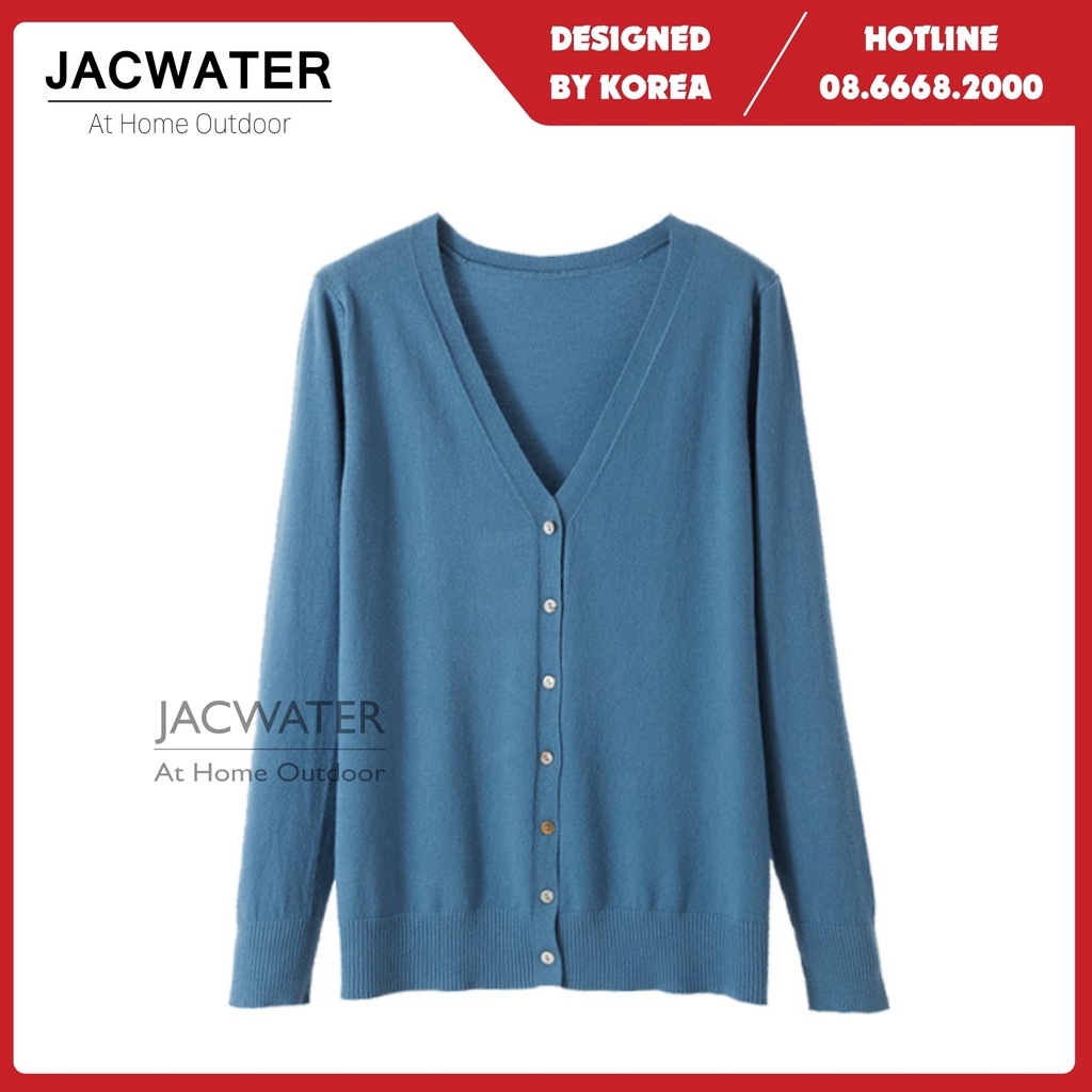 Cardigan nữ áo khoác len mỏng nhiều màu co giãn phong cách nhật bản JACWATER V095
