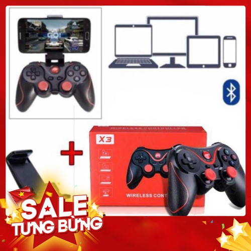 Tay cầm chơi game Bluetooth Terios T3 - X3 - X7 - C8S - Hàng nhập khẩu