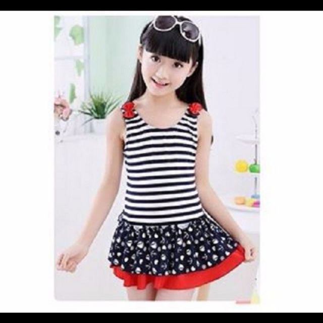 Bộ bơi liền cho bé gái từ 4-10 tuổi nhé