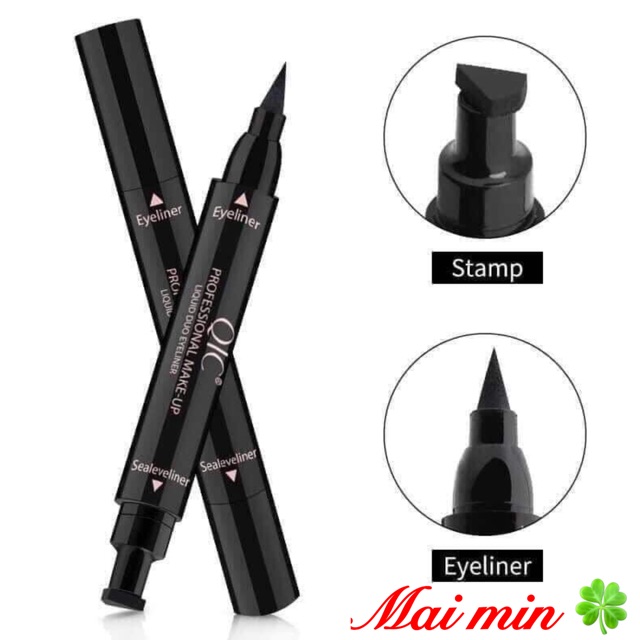 {Siêu Hot} Bút Dạ kẻ mắt nước 2 đầu Chống nước QIC và CmaaDu không lem, không trôi