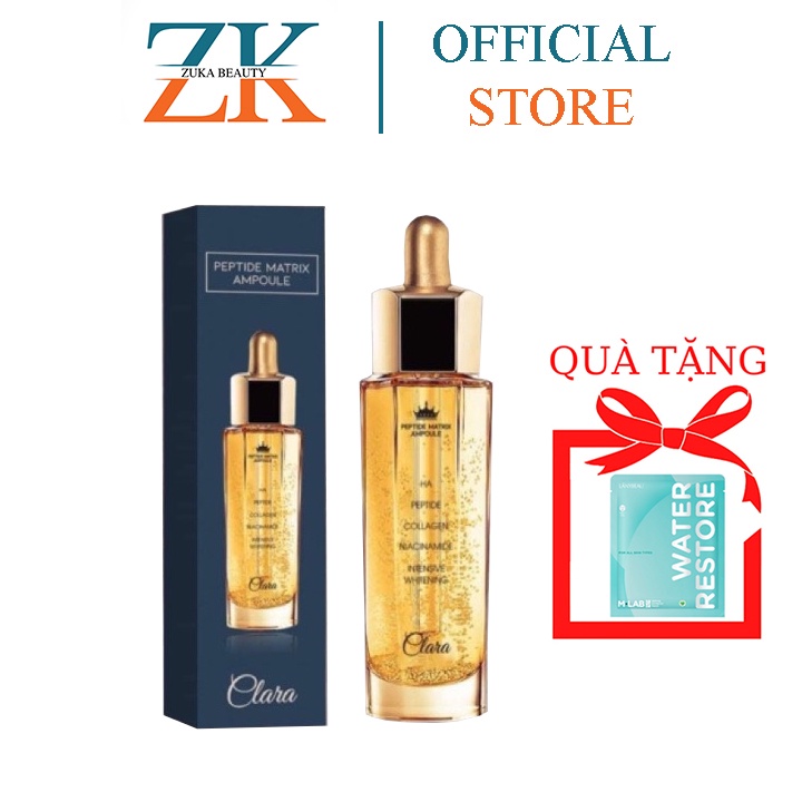 Tinh chất serum Peptide Matrix Ampoule Clara 50ml Hàn Quốc dưỡng ẩm trắng da giảm nếp nhăn