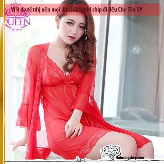 Váy ngủ có áo choàng quyến rũ VAY272A-đồ ngủ đẹp