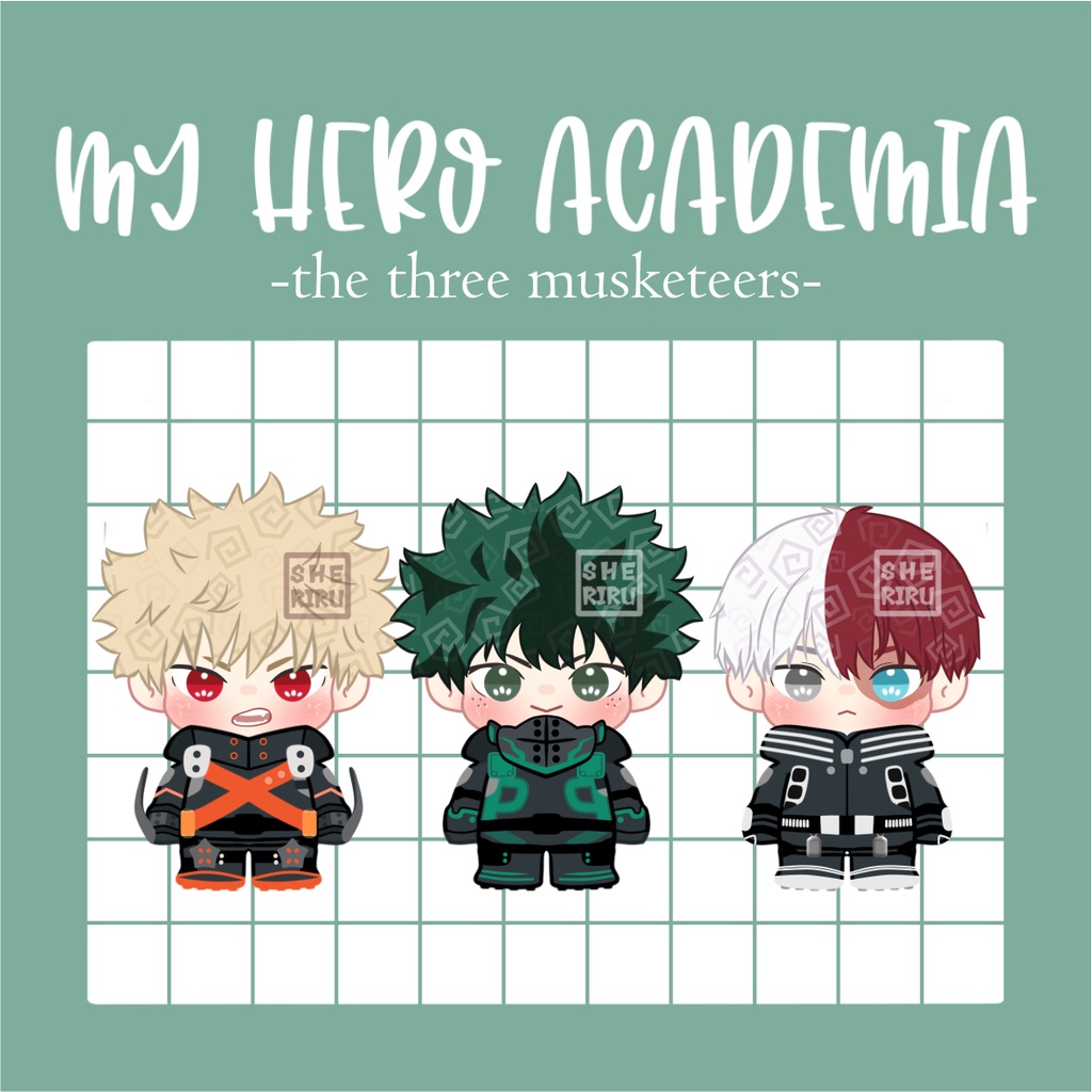 (Đặt Hàng Trước) Móc Khóa Hình Ba Nhân Vật Boku no hero Academy