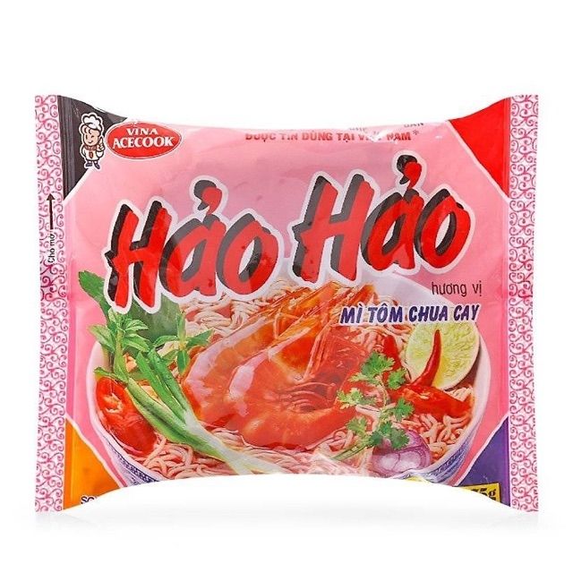 5 gói mì hảo hảo tôm chua cay 75g