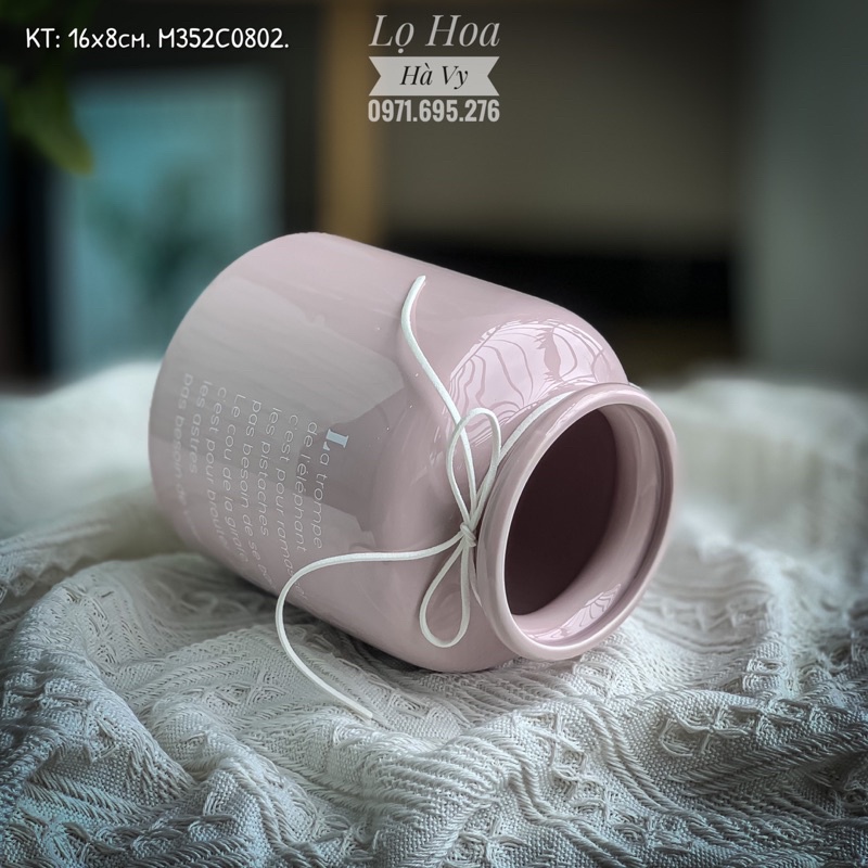 Bình hoa gốm sứ phong cách Bắc Âu. Ảnh Thật Shop Chụp