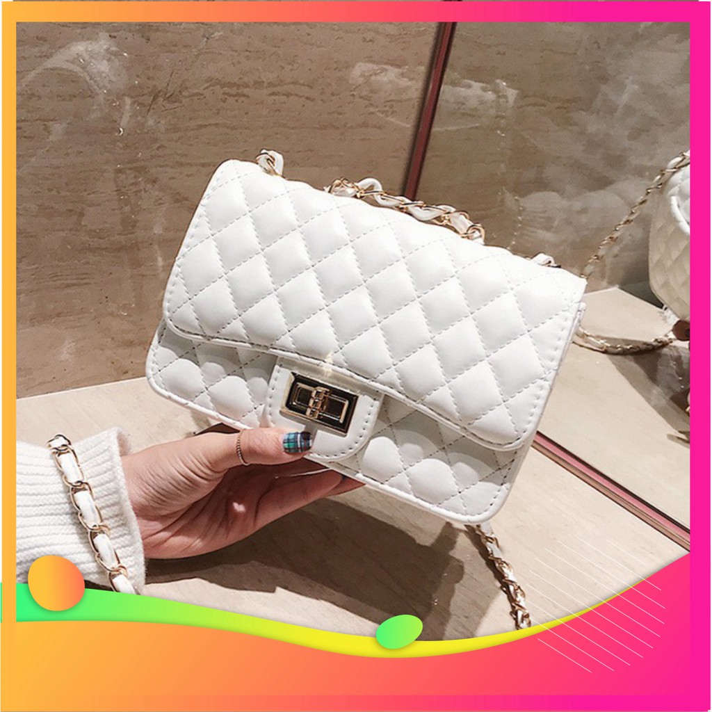 [Loại 1]  Túi xách nữ đeo chéo ô trám nắp xoay da PU cao cấp thời trang Hàn Quốc TX21 túi đeo vai | BigBuy360 - bigbuy360.vn