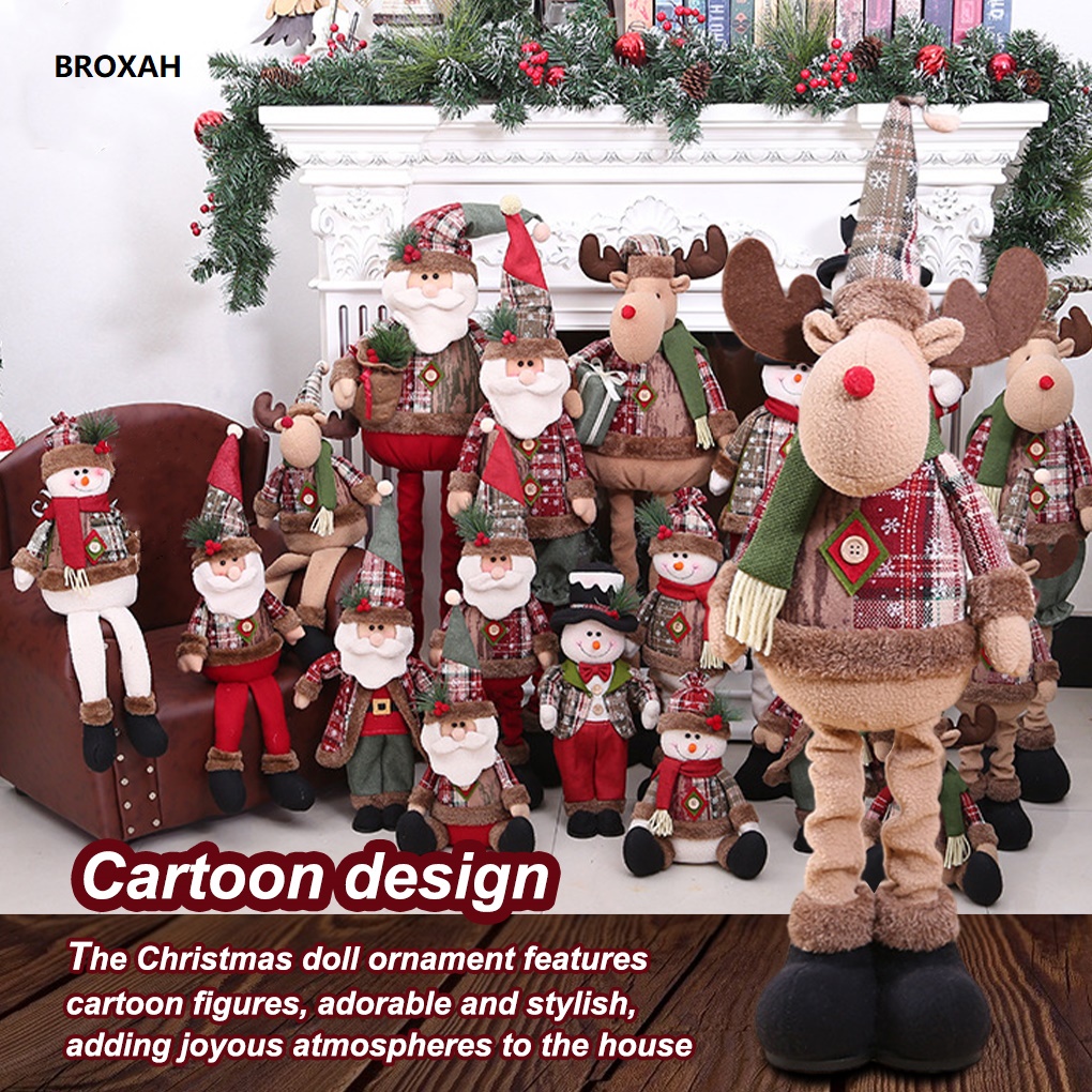 Búp bê trang trí giáng sinh hình ông già noel/người tuyết