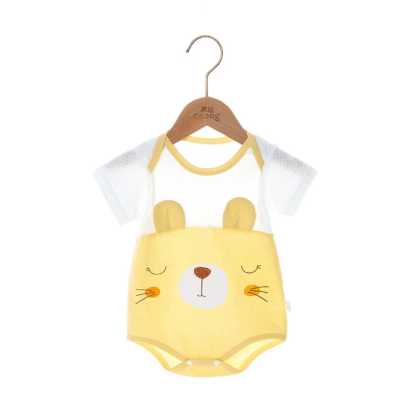 Bộ Áo Liền Quần Vải cotton Mỏng Thời Trang Mùa Hè Cho Bé