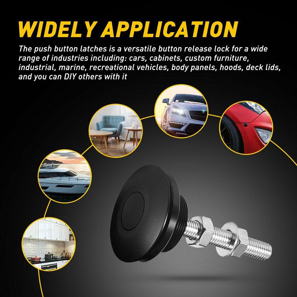 Bộ 2 Kẹp Khóa Mui Xe Tháo Lắp Nhanh Chất Lượng Cao REBUY1