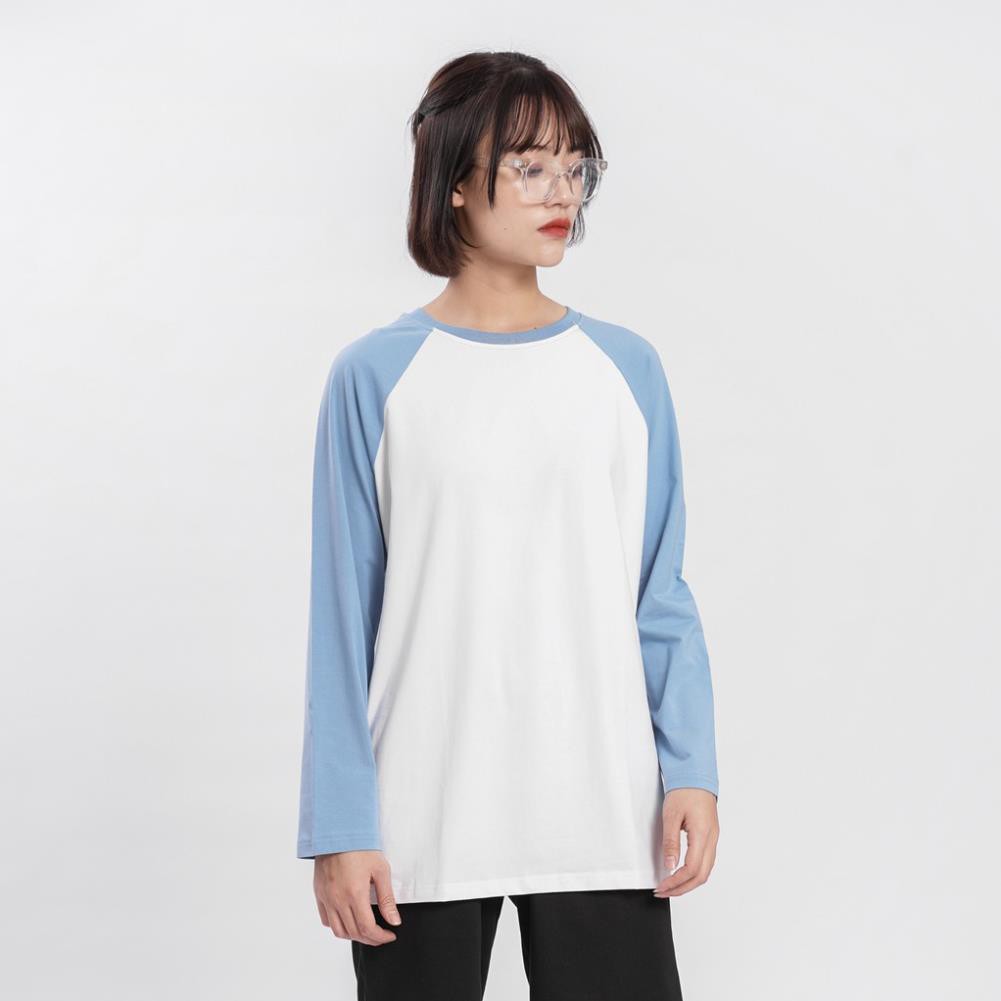 Áo thun dài tay RAGLAN Unisex N7 Basic Tee phông trơn thu đông nam nữ oversize form rộng sweater ulzzang Hàn Quốc  ྇