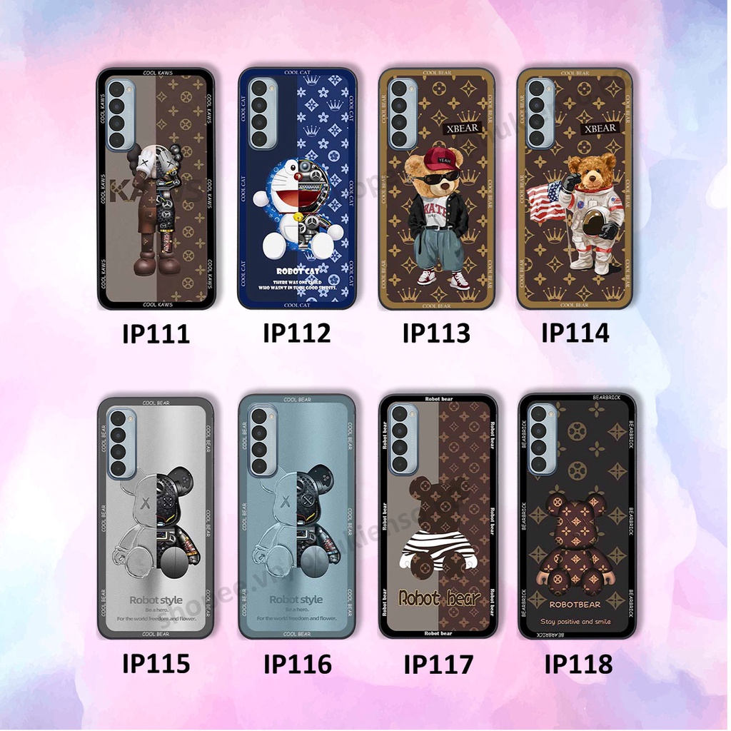Ốp lưng điện thoại Oppo Reno4 /  Reno4 Pro / Reno 4 in hình gấu bear, kaws, doremon thời trang, ốp lưng cao cấp chất lượ