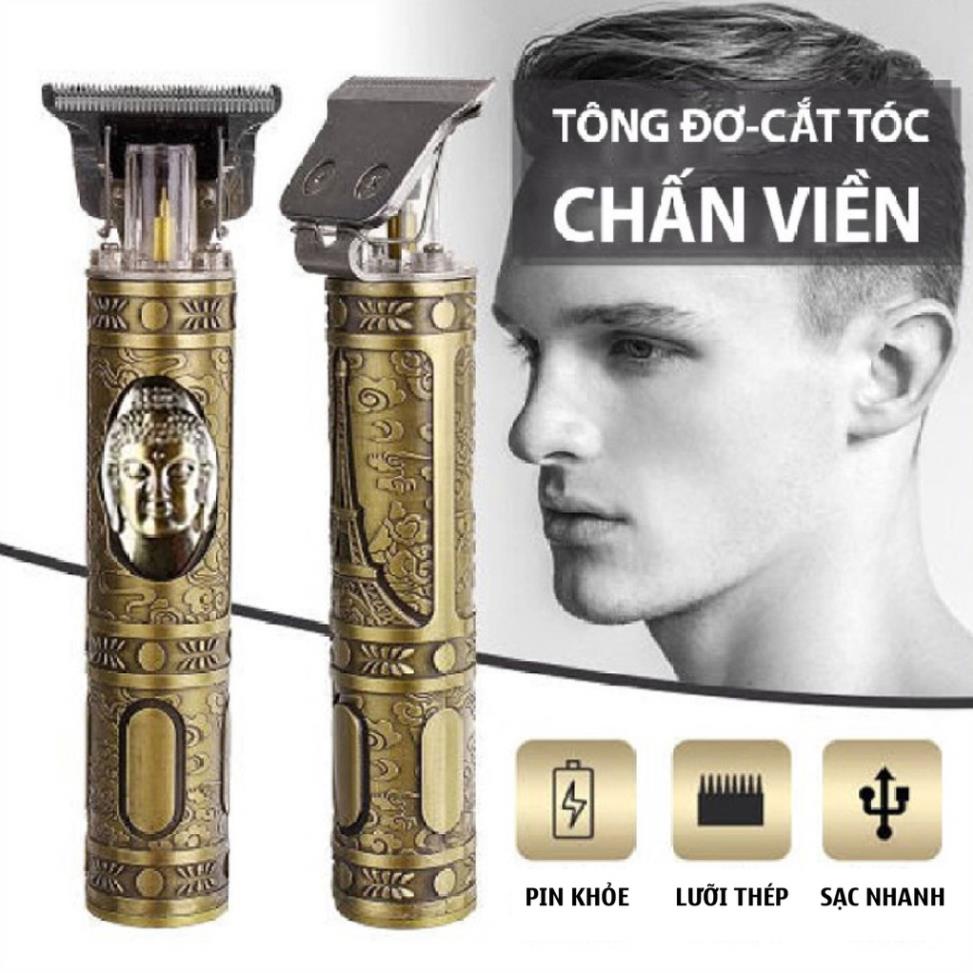 Tông đơ cắt tóc sạc nhanh chuyên nghiệp chấn viền TH 8002, Tăng đơ cắt tóc chấn viền cao cấp Tặng kèm nhiều phụ kiện