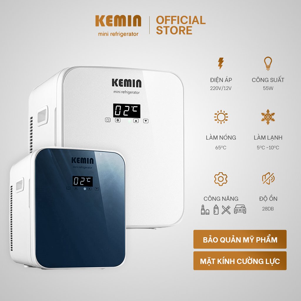 [Mã INCU300 giảm 10% đơn 499K] Tủ lạnh mini KEMIN 16L chính hãng chỉnh nhiệt