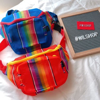 TÚI ĐEO CHÉO VẢI BỐ POLY COLORFUL