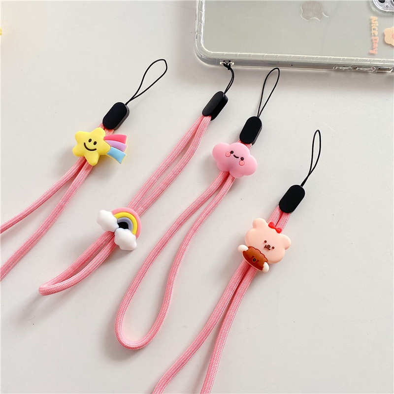 Ốp Điện Thoại Dạng Ví Hình Chú Chó Dễ Thương Có Dây Đeo Tay Cho Apple Airpods Iphone 11