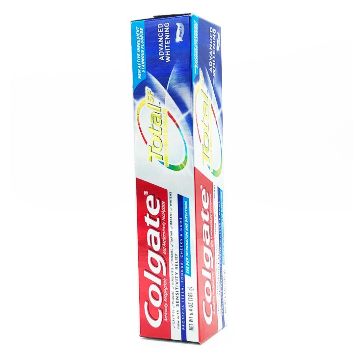 Kem đánh răng Colgate Total SF Whole Mouth Health Advanced Whitening, 181g