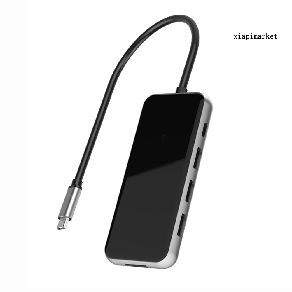 LOP_5 in 1 Type-C to HDMI-compatible PD Charging 3 USB 3.0 Ports Hub Adapter Dock for PC Laptop