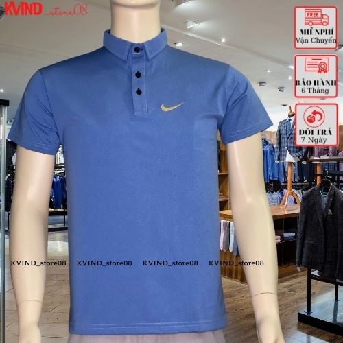 Áo thun nam cổ trụ tay ngắn chất mè thái thoáng mát thời trang hè hot trend KVIND_Store08