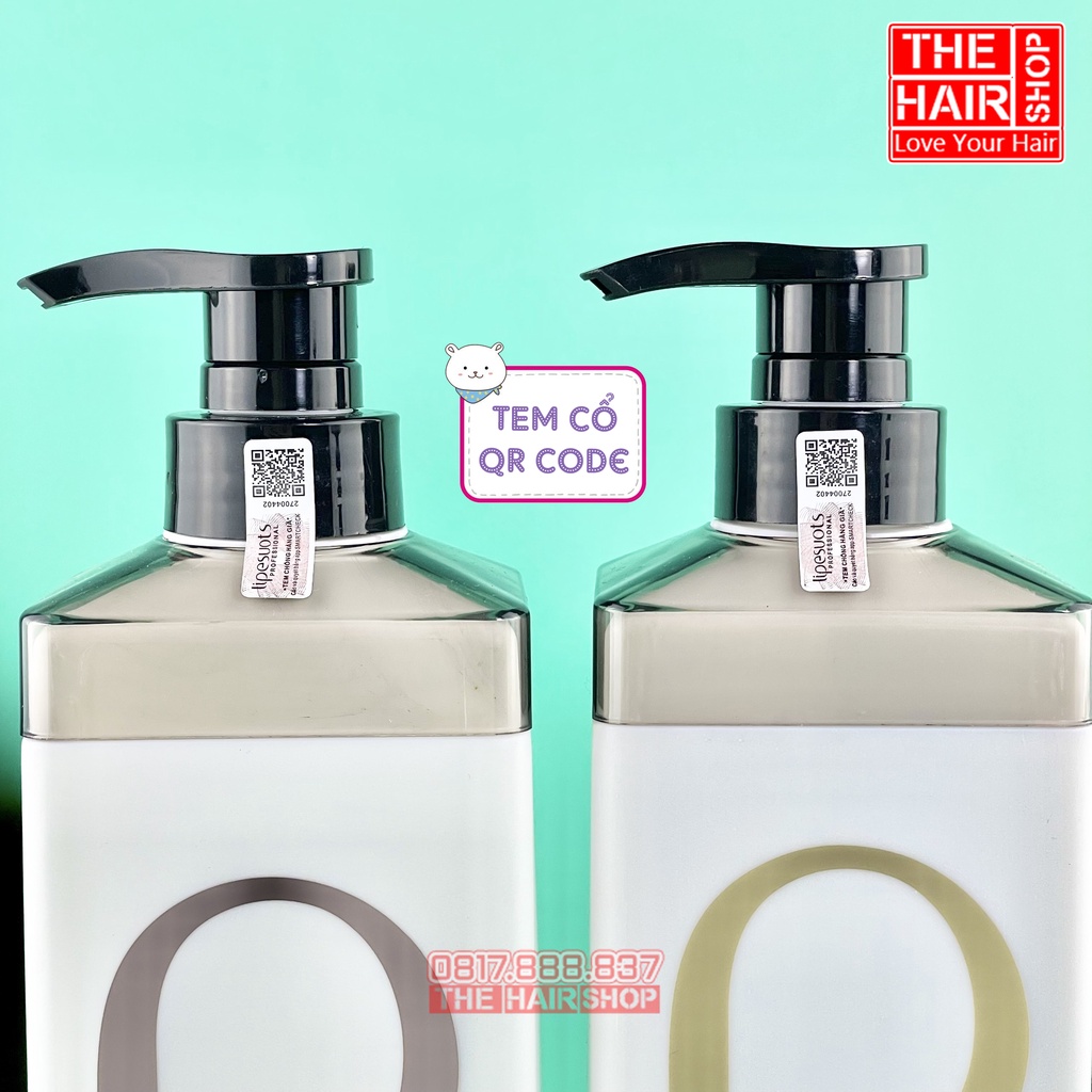 Cặp Dầu Gội Xả P Keratin Collagen Lipesuots 1000ML,kich thích mọc tóc, ngăn gãy rụng giảm tình trạng gàu ngứa