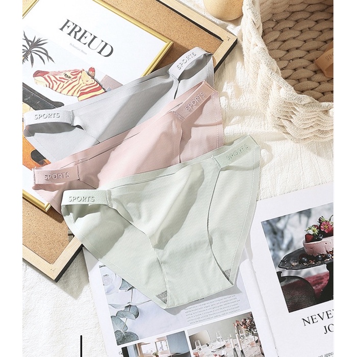 💗 Quần Lót Nữ Wannale Su Gân Tăm Tàng Hình Chữ SPORT Thể Thao 9026 💗