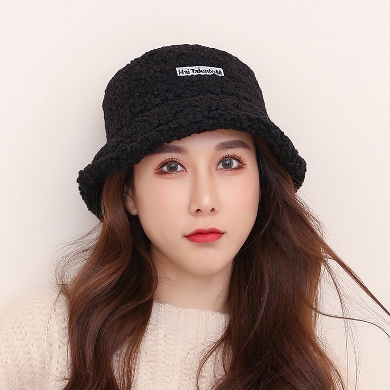 Mũ bucket lông cừu hót hít