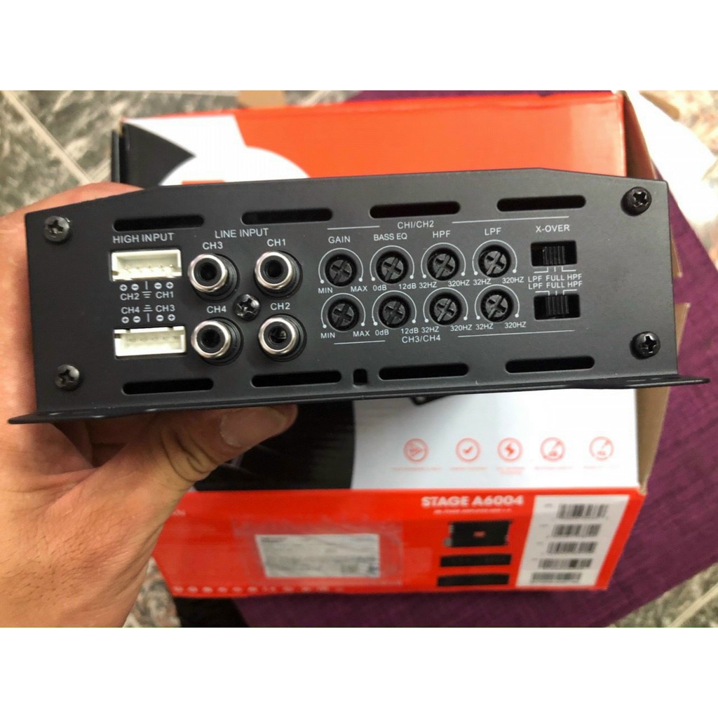 Amply xe hơi 4 kênh JBL Stage A6004 Chính hãng Harman