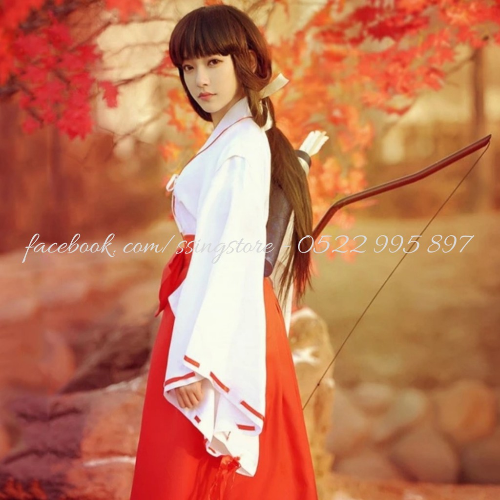 Set COSPLAY Nữ Pháp Sư Kikyo anime INUYASHA ( Hàng order )