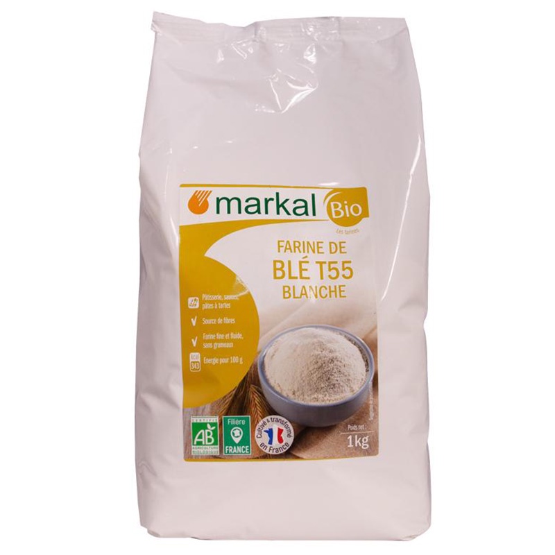 FamiShop Bột Mì Trắng Hữu Cơ Đa Dụng T55 Markal 1kg