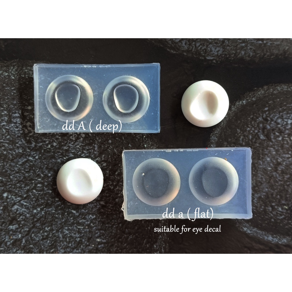 Khuôn mắt DD doll eye dạng trứng egg shape eye custom bjd eye making doll eye resin casting silicone mold