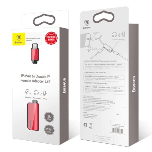 Jack chuyển đổi tai nghe chính hãng Baseus L37 hỗ trợ mic khi chơi game -  Bảo hành 12 tháng