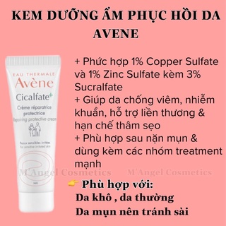 Kem dưỡng ẩm phục hồi mờ sẹo giảm thâm avene cicafate cream