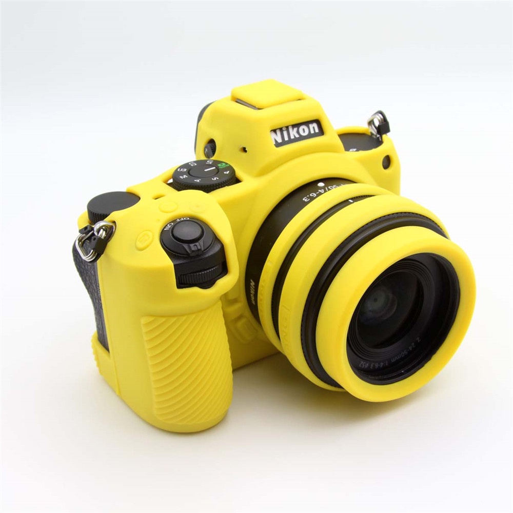 Vỏ Bảo Vệ Máy Ảnh Nikon Z7II Z6II Z5 Bằng Silicone + 3 Vòng Đệm Cao Su