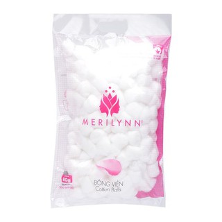 Bông gòn viên Merilynn Bạch Tuyết (80g/gói)