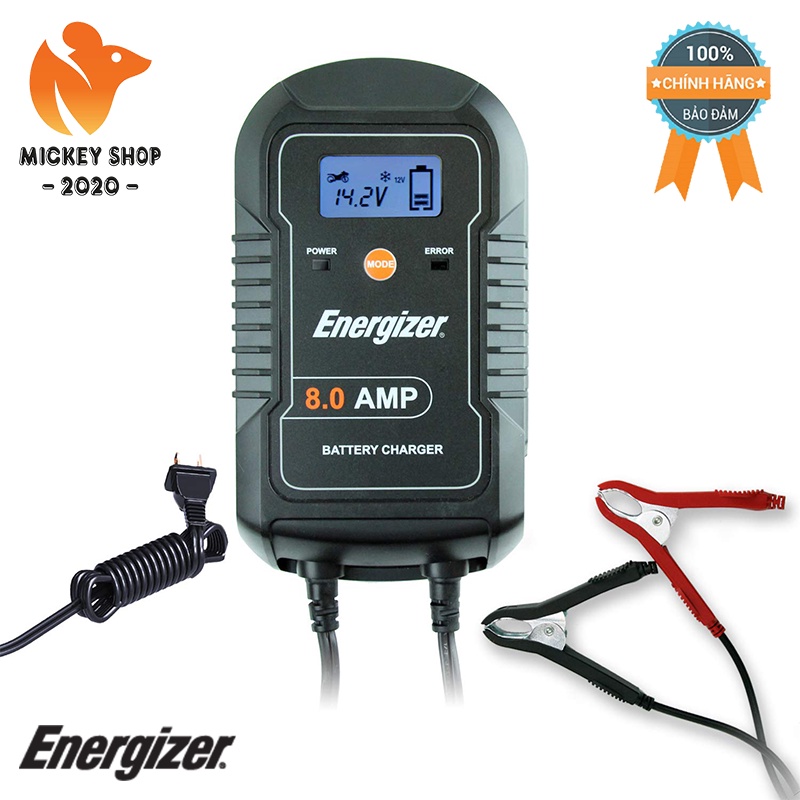 SẠC BÌNH ẮC QUY CAO CẤP ENERGIZER 8Amp - BẢO HÀNH 5 NĂM