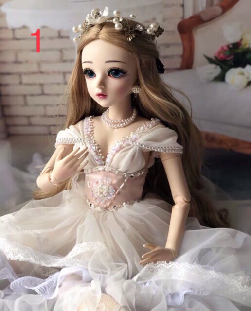 Búp bê bjd mắt thuỷ tinh cao 60cm