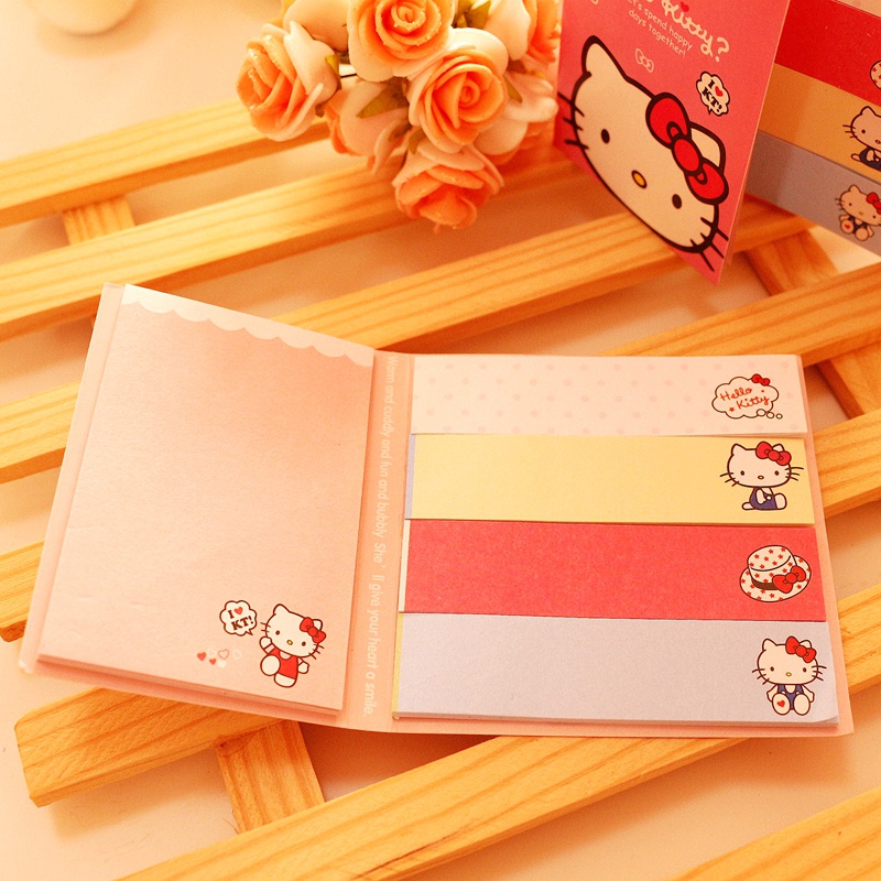 Hellokitty Giấy Dán Ghi Chú Họa Tiết Hello Kitty Dễ Thương