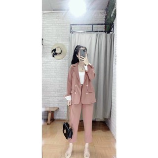 SET BỘ VEST NỮ TAY DÀI QUẦN DÀI