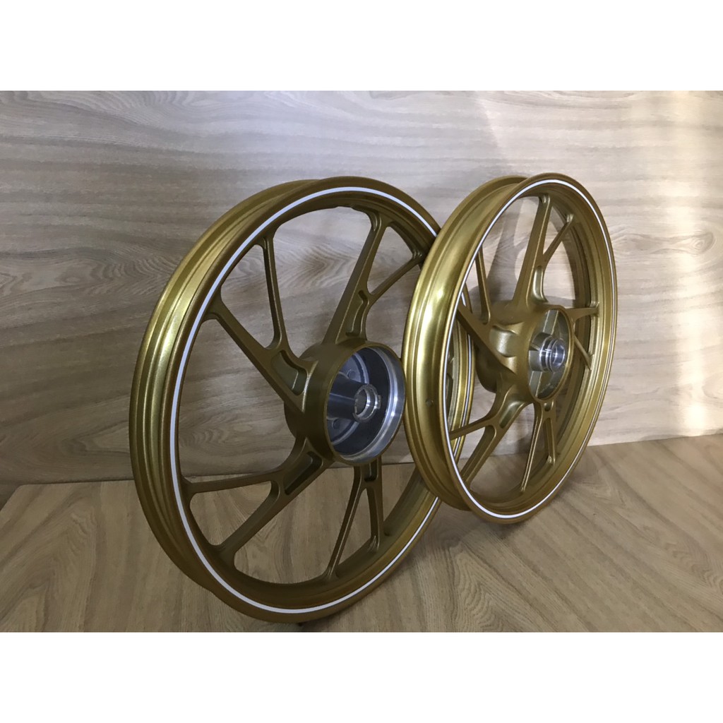 CẶP MÂM -VÀNH 5 NAN KÉP 2 THẮNG ĐÙM GẮN HONDA RSX, WAVE A, FUTURE 125,BLADE, DREAM, WAVE S,WAVE 110...