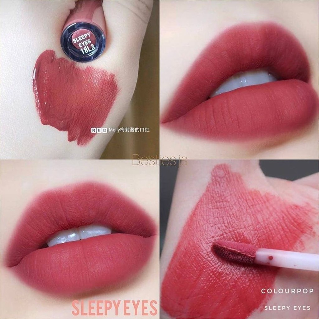 [BILL MỸ] Son kem lì matte Colourpop Ultra Blotted Lip màu Sleepy Eyes, Double Scoop & Ocean Ave