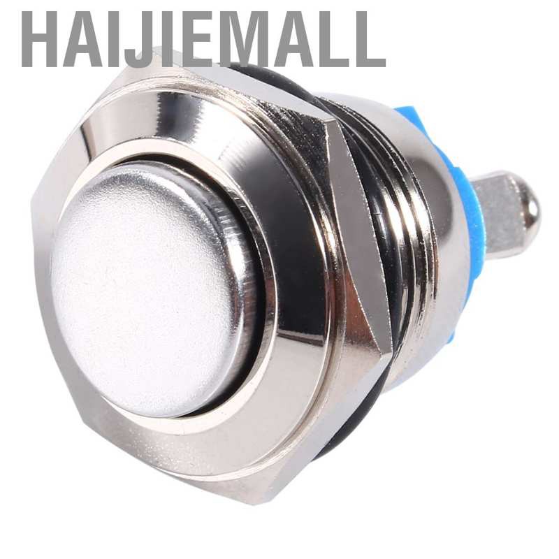 Nút Nhấn Chống Nước Bằng Kim Loại Cho Xe Hơi Haijiemall 16mm(IN STOCK)