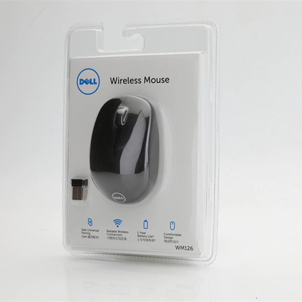 Chuột quang không dây Dell wm126 2.4GHz cổng USB cho máy tính