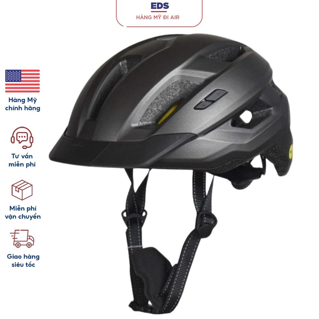 Nón bảo hiểm xe đạp siêu nhẹ công nghệ MIPS cao cấp Lumiere 3 Mỹ có đèn Led - EDS Hàng Mỹ