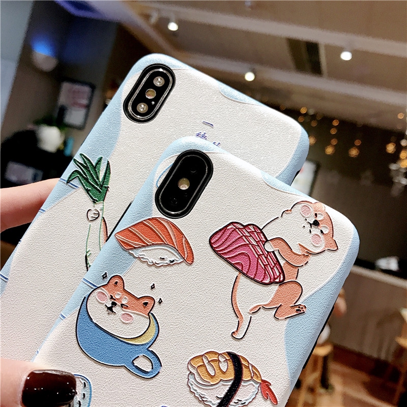 Ốp điện thoại họa tiết cún vui nhộn dùng cho Iphone 6/6s/6p/6sp/7/8/7p/8p/X/XS/Xr/Xs Max | BigBuy360 - bigbuy360.vn